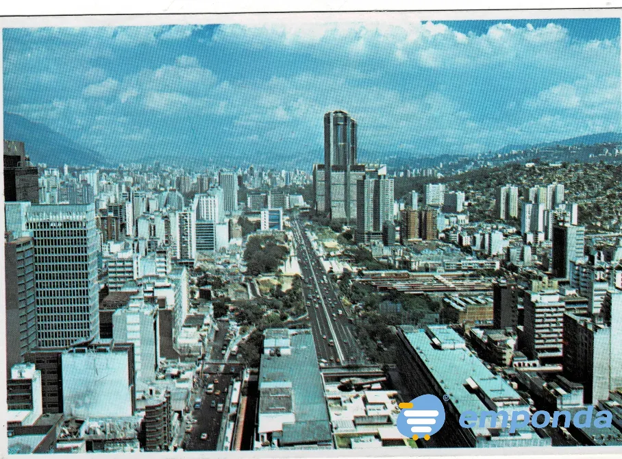 Tarjeta Postal Vista de Caracas Venezuela Sin Circular Villa Crespo - imagen 1