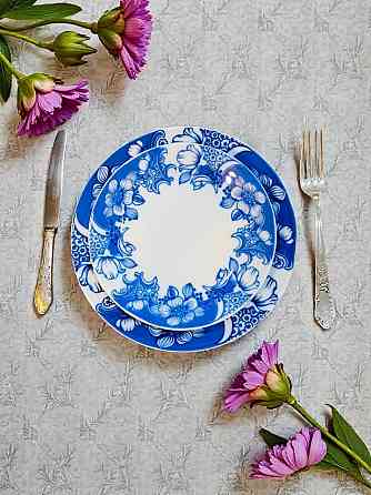 Vajilla Verbano Retro Azul 84 Piezas Martínez