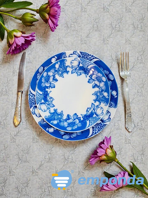 Vajilla Verbano Retro Azul 84 Piezas Martínez - imagen 2