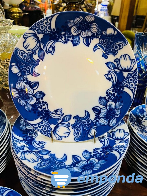 Vajilla Verbano Retro Azul 84 Piezas Martínez - imagen 3