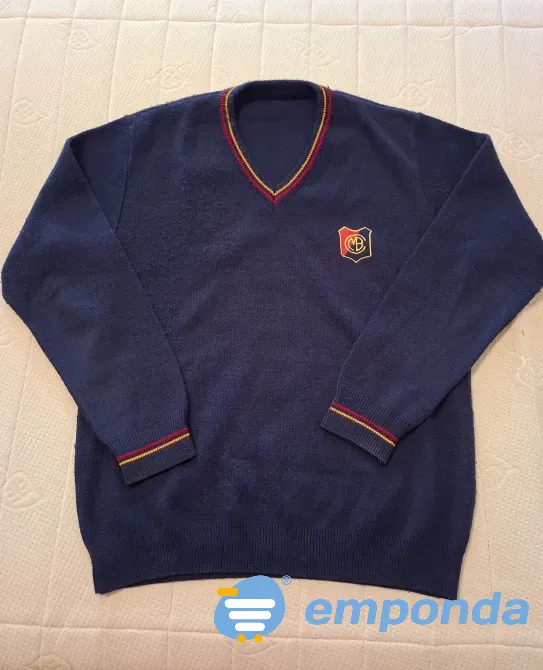 Sweater Pullover Uniforme Colegio Manuel Belgrano Azul Xl Colegiales - imagen 1