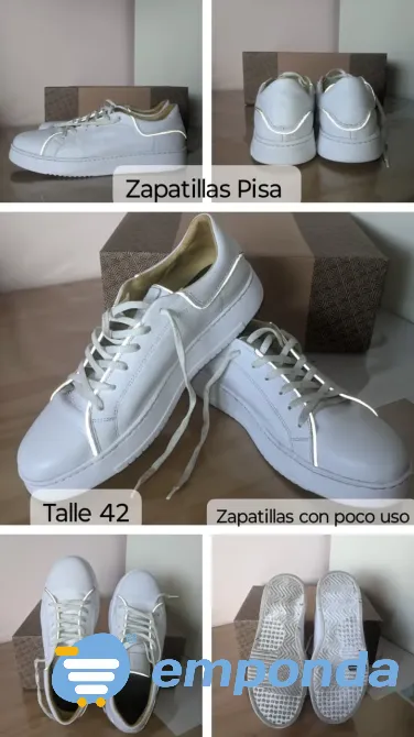 Zapatillas cuerina blanca Quilmes - imagen 1
