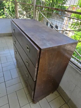 Cómoda cajonera 4 cajones Chifonier Madera Colegiales