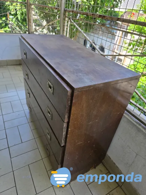 Cómoda cajonera 4 cajones Chifonier Madera Colegiales - imagen 2