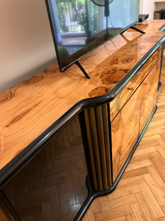 Juego de comedor raíz de nogal Recoleta