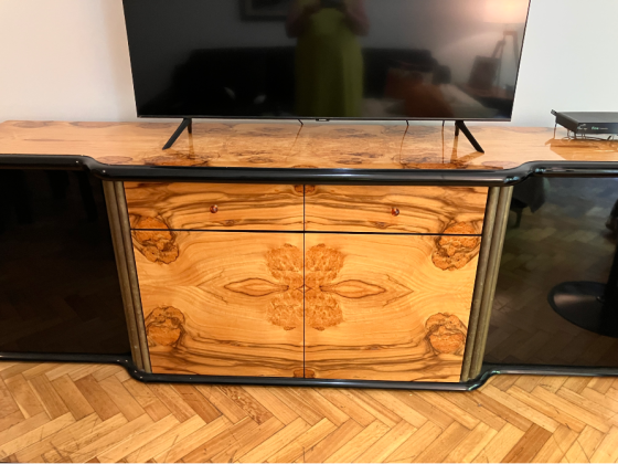 Juego de comedor raíz de nogal Recoleta