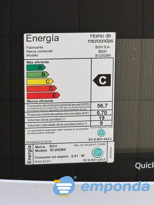 Microonda BGH Martínez - imagen 3