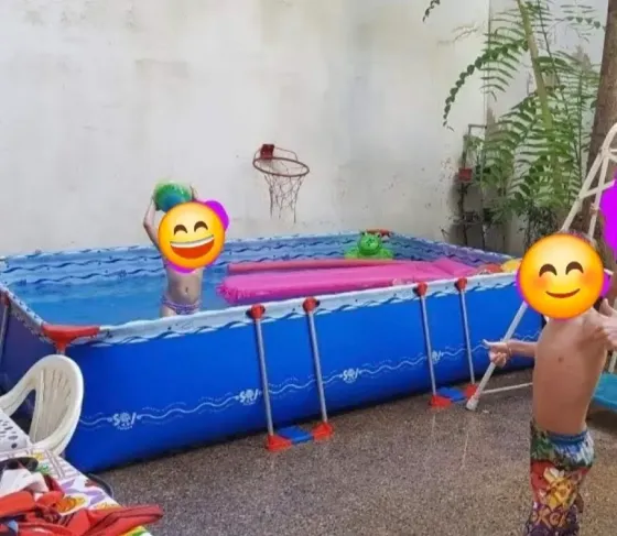 Pileta de Lona Sol de Verano 3x2.20x0.70 mts. Muy poco uso Villa Crespo