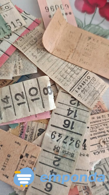 Boletos capicuas antiguos Tandil - imagen 1