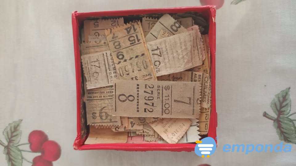 Boletos capicuas antiguos Tandil - imagen 3