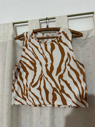 Remera rayada marrón Munro