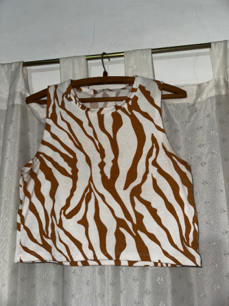 Remera rayada marrón Munro