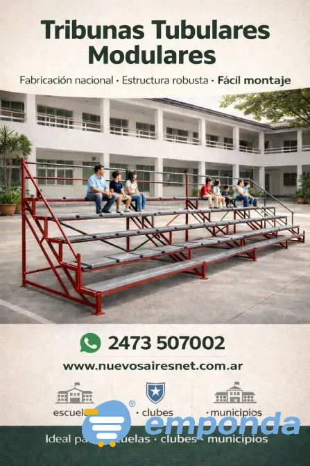 Gradas Telescopicas Tribunas Tubulares Escenarios levadizos Colón - imagen 6