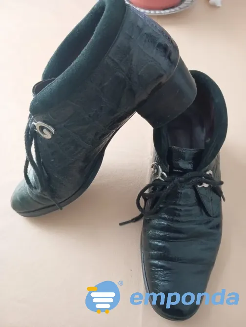 Botitas con cordon y taco Floresta - imagen 1