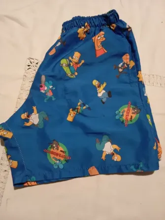 Short para pileta Los Simpson estampado Floresta
