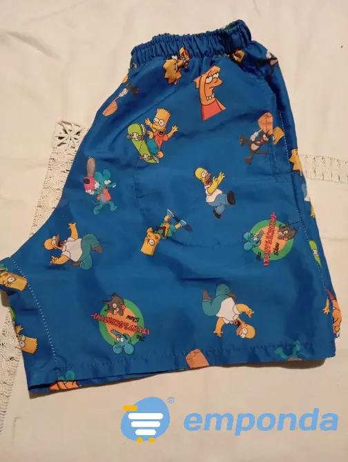 Short para pileta Los Simpson estampado Floresta - imagen 4