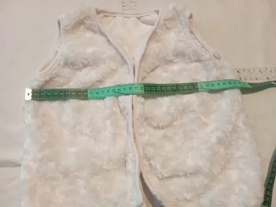 Chaleco con peluche para nena Floresta