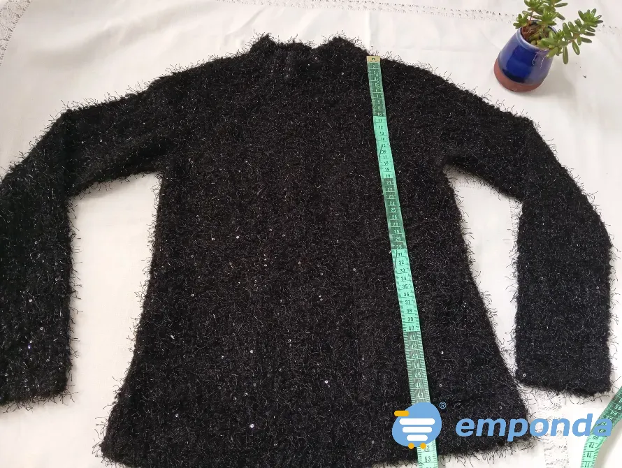 Sweater media polera de vestir (Nuevo s/etiq) Floresta - imagen 1