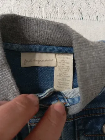 Campera de jean combinada para bebe 24 meses. IMPECABLE Floresta