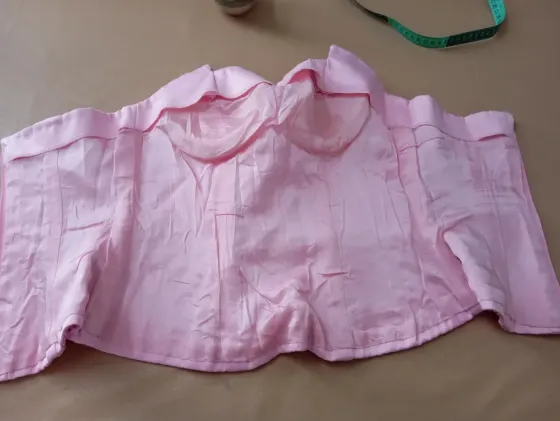 Vestido de Quince, tres piezas. Faldas y corset Floresta