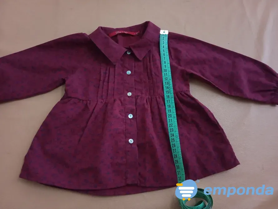 Camisa manga larga de bebe. IMPECABLE Floresta - imagen 1