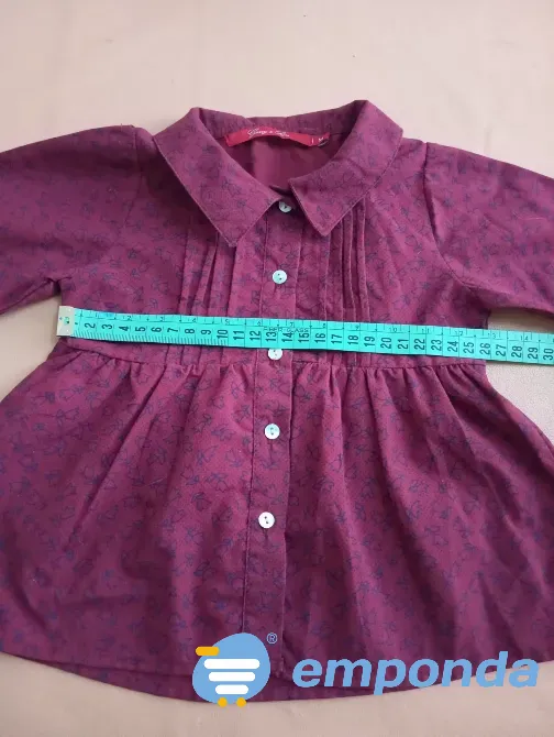 Camisa manga larga de bebe. IMPECABLE Floresta - imagen 2