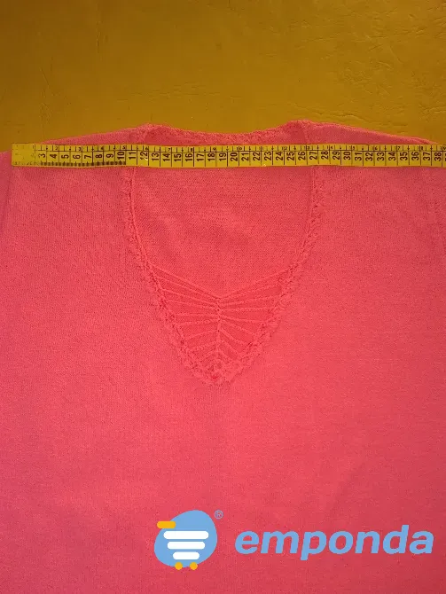 Sweter de Dama, escote en V con delicado detalle Floresta - imagen 4