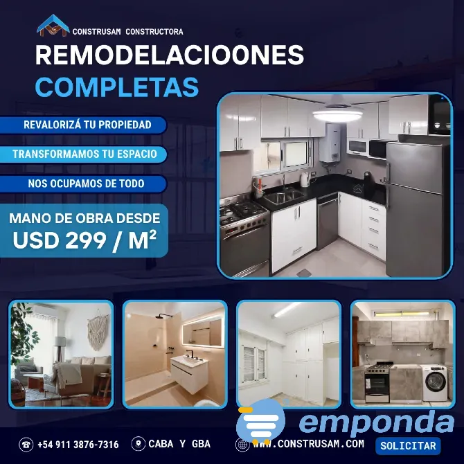 Remodelación Completa con Mano de Obra Profesional Lomas de Zamora - imagen 1