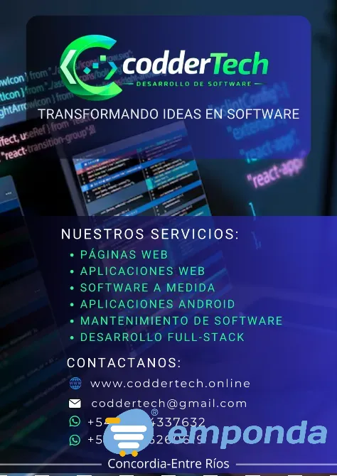 Desarrollo páginas web, software a medida y aplicaciones Concordia - imagen 1