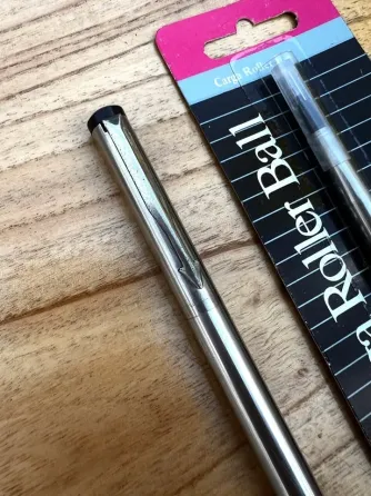 Lapicera Boligrafo Parker Roller Acero Inoxidable Vintage Palermo