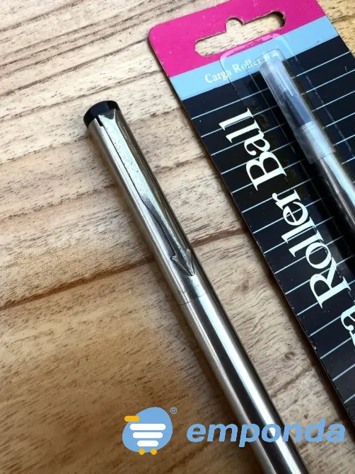 Lapicera Boligrafo Parker Roller Acero Inoxidable Vintage Palermo - imagen 4