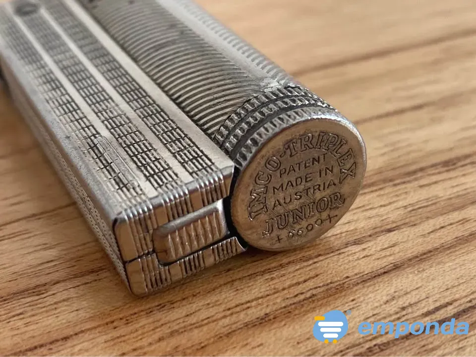 Encendedor IMCO Triplex Junior 6600 Austria Vintage Bencina Palermo - imagen 4