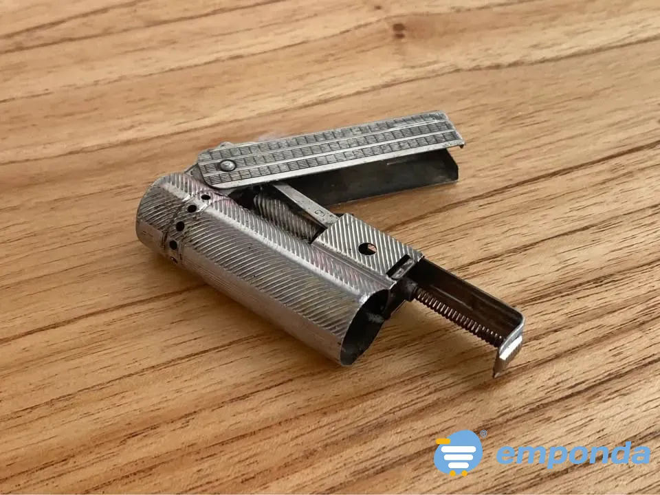 Encendedor IMCO Triplex Junior 6600 Austria Vintage Bencina Palermo - imagen 2