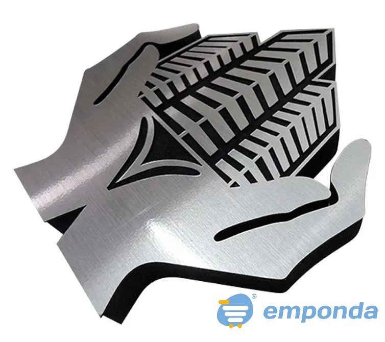 Logos corpóreos de acero espejado Lanús - imagen 4