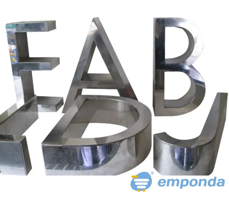 Letras 3d con saliente en acero Lanús - imagen 3