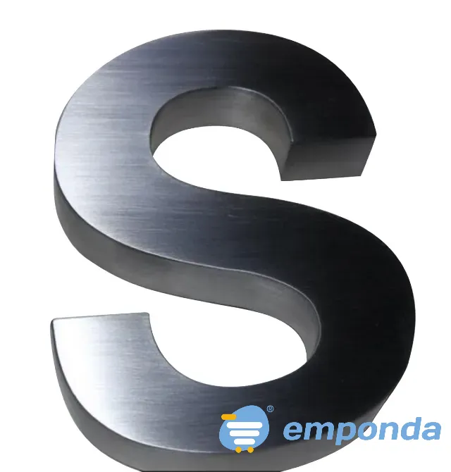 Letras 3d con saliente en acero Lanús - imagen 2