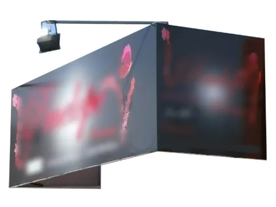 Carteles de acero calado con dibujo de Maradona Lanús