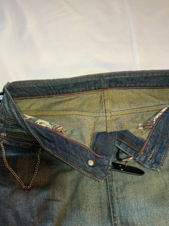 Pollera jean vintage José C. Paz