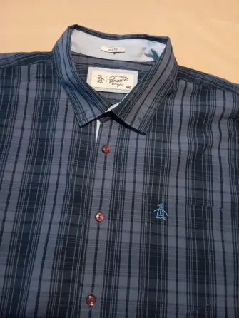 Camisa azul, slim fit Penguin de hombre. IMPECABLE Floresta