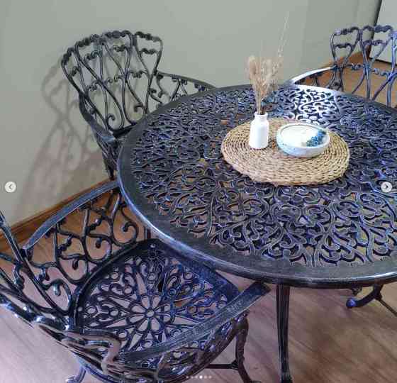 Juego de jardin Boston fundicion aluminio Villa Devoto