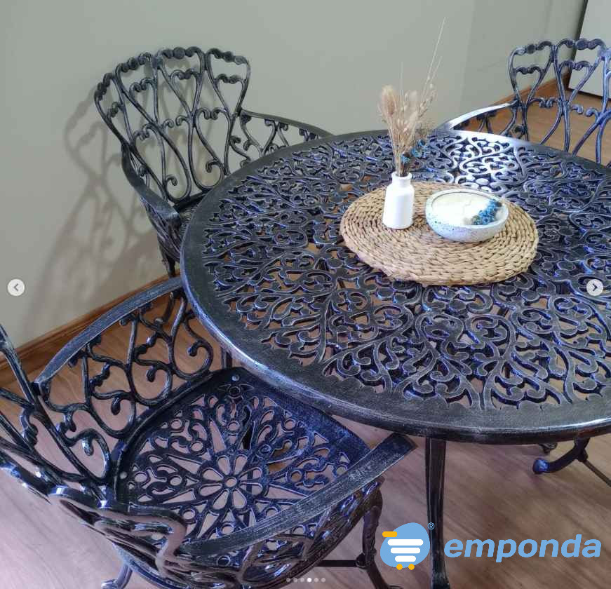 Juego de jardin Boston fundicion aluminio Villa Devoto - imagen 1