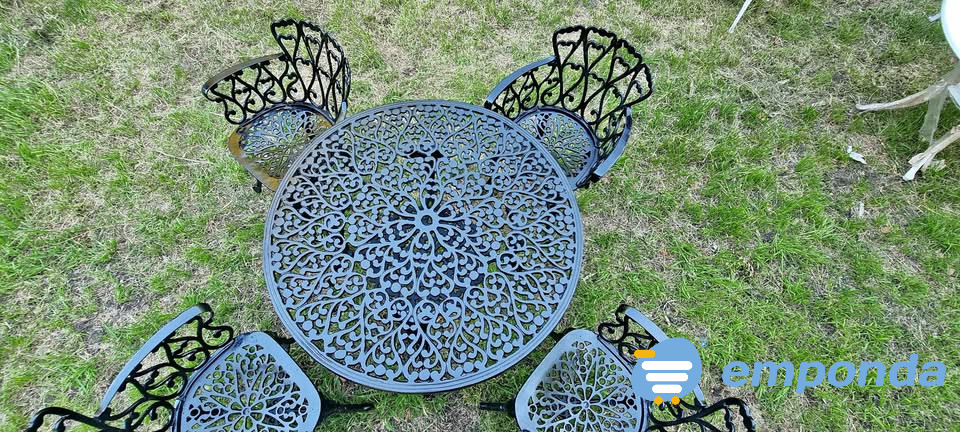 Juego de jardin Boston fundicion aluminio Villa Devoto - imagen 5