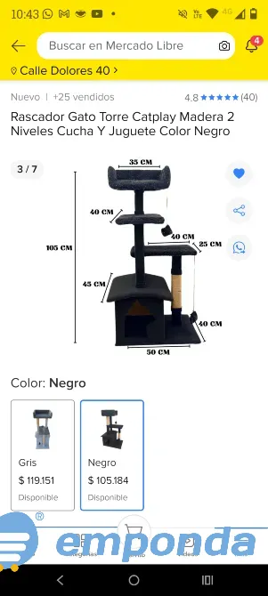 Rascador árbol gato Floresta - imagen 2