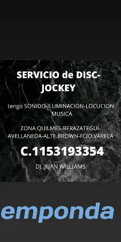 Disc Jockey en ZONA SUR Quilmes - imagen 1