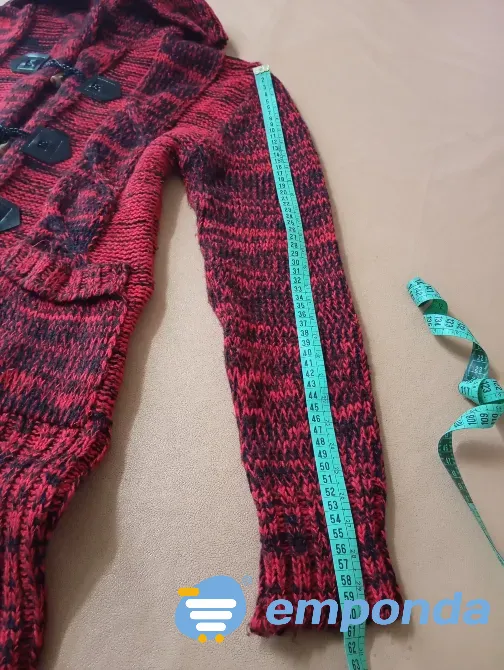 Sacon grueso de lana, con bolsillos. Impecable Floresta - imagen 3