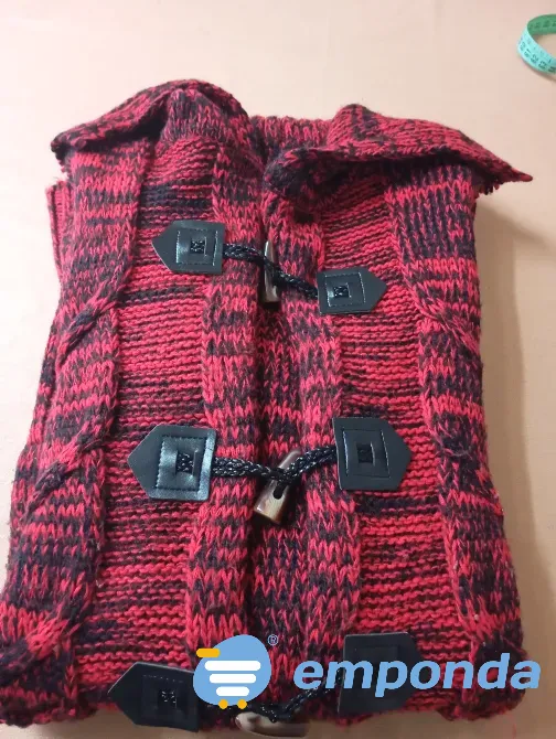 Sacon grueso de lana, con bolsillos. Impecable Floresta - imagen 4