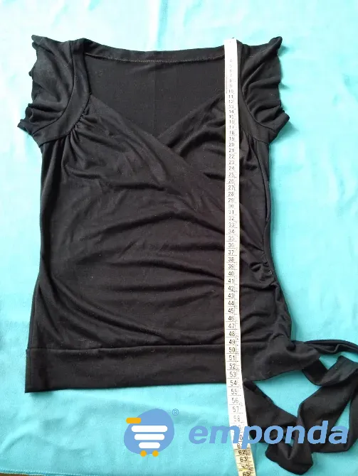 Remera manga princesa, escote cruzado. IMPECABLE Floresta - imagen 1