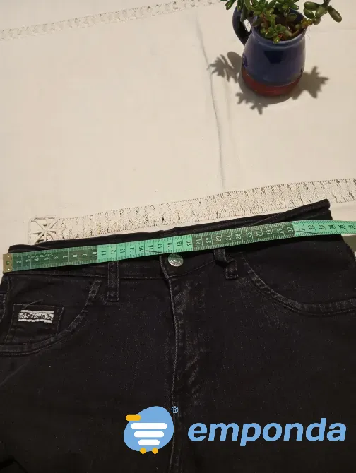 Pantalon basico de jean, semi chupin, elastizado Floresta - imagen 2