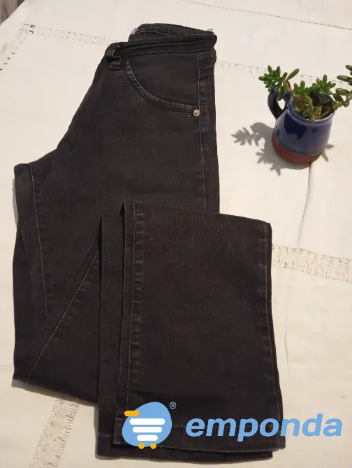 Pantalon basico de jean, semi chupin, elastizado Floresta - imagen 6