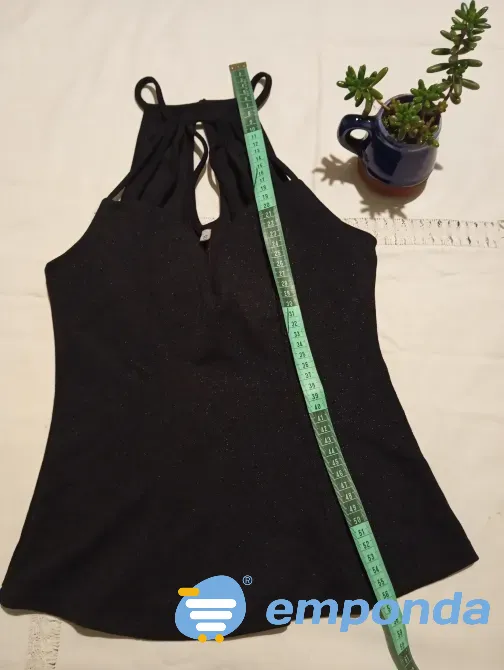 Musculosa de fiesta, con escote armado. IMPECABLE Floresta - imagen 1